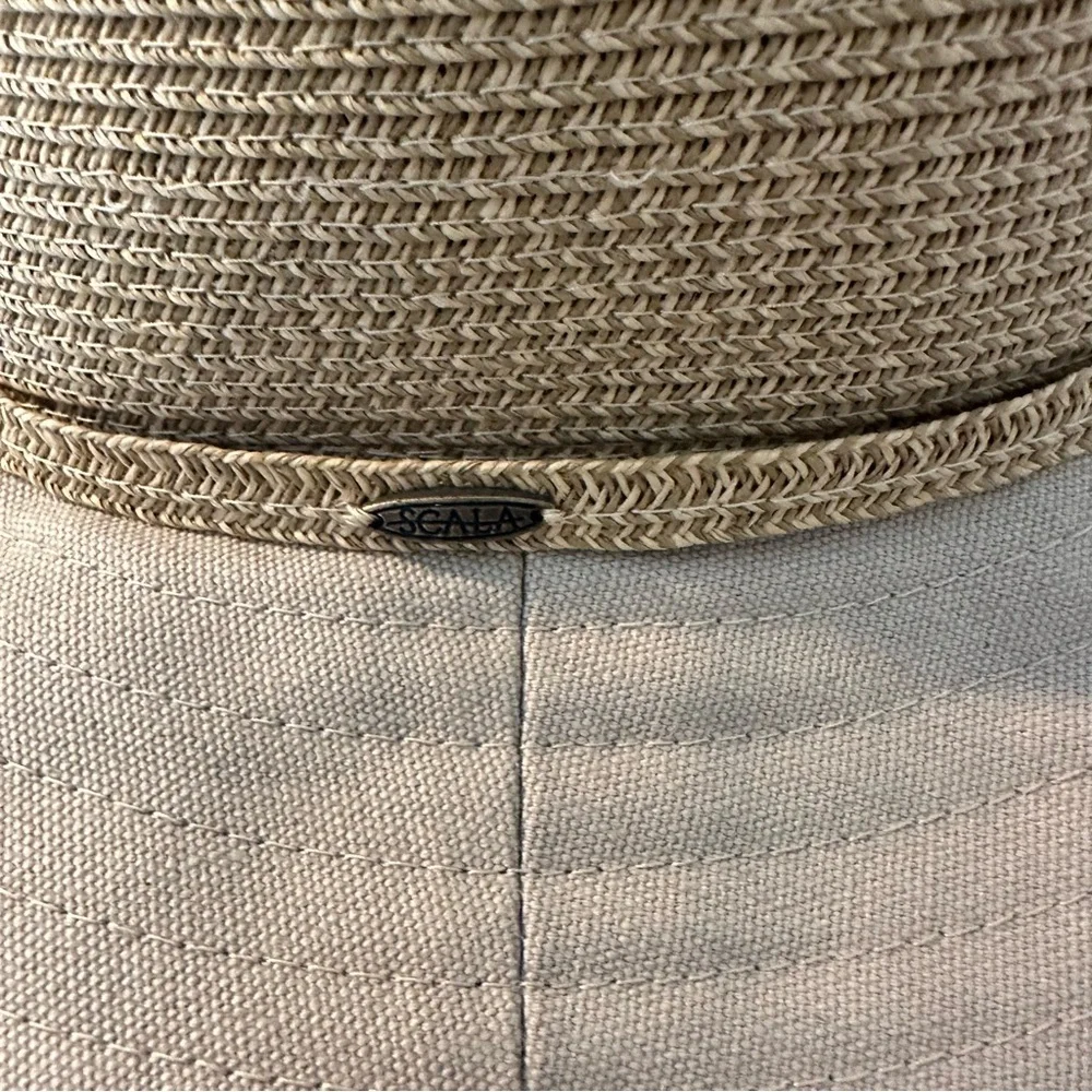 Elegant Scala Tan Sun Hat